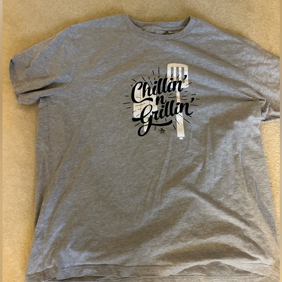 Original Penguin chillin’ and Grillin’ Gray Graphic Tee - Picture 2 of 5